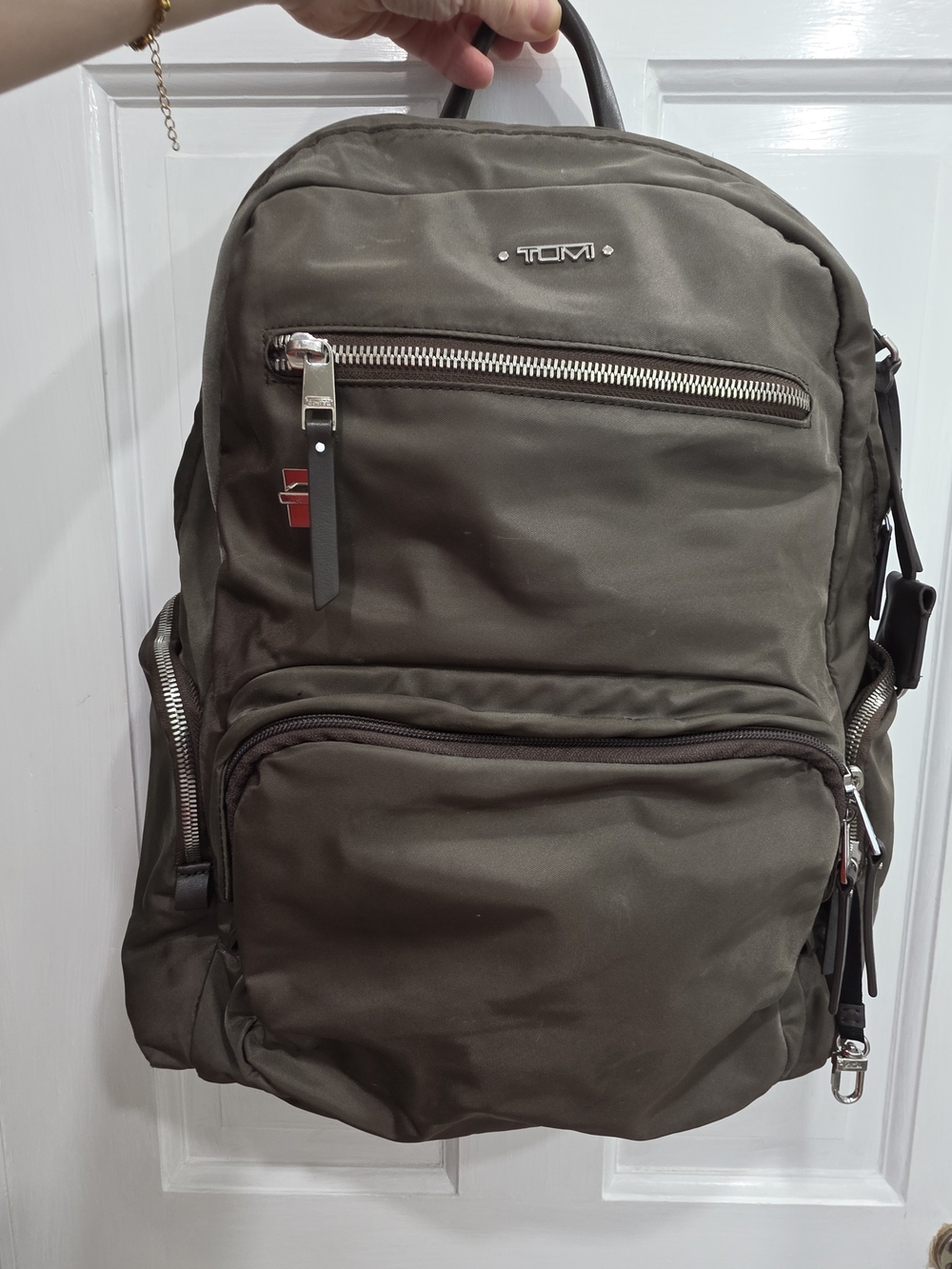 Tumi Voyageour Taupe Backpack